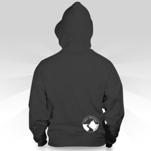 Charcoal Hoodie with White Logo